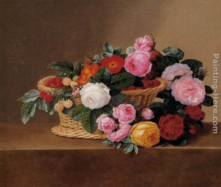 Johan Laurentz Jensen Basket of Roses